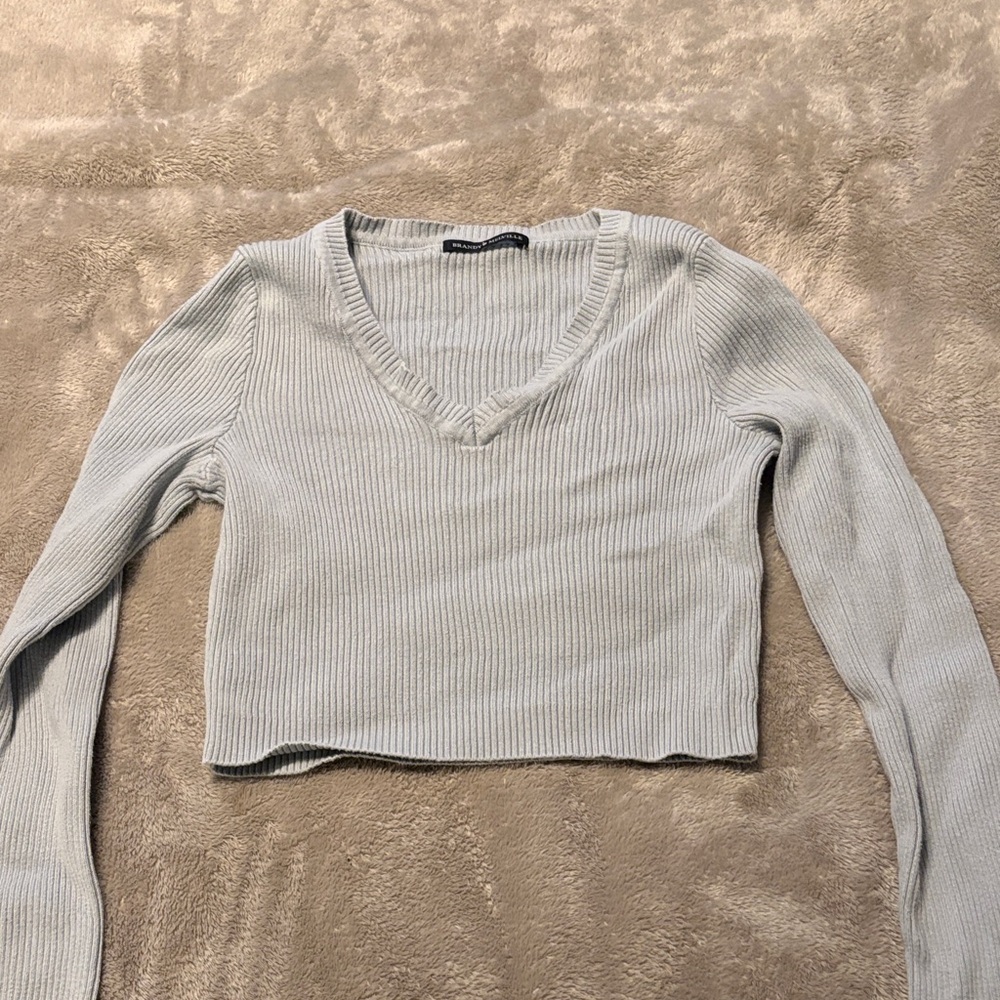 Brandy Melville Blue Long Sleeve Top